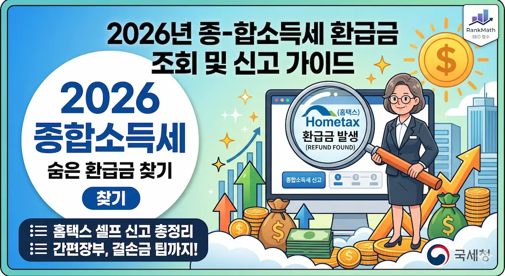 2026년 종합소득세 환급금 조회 및 신고 가이드
