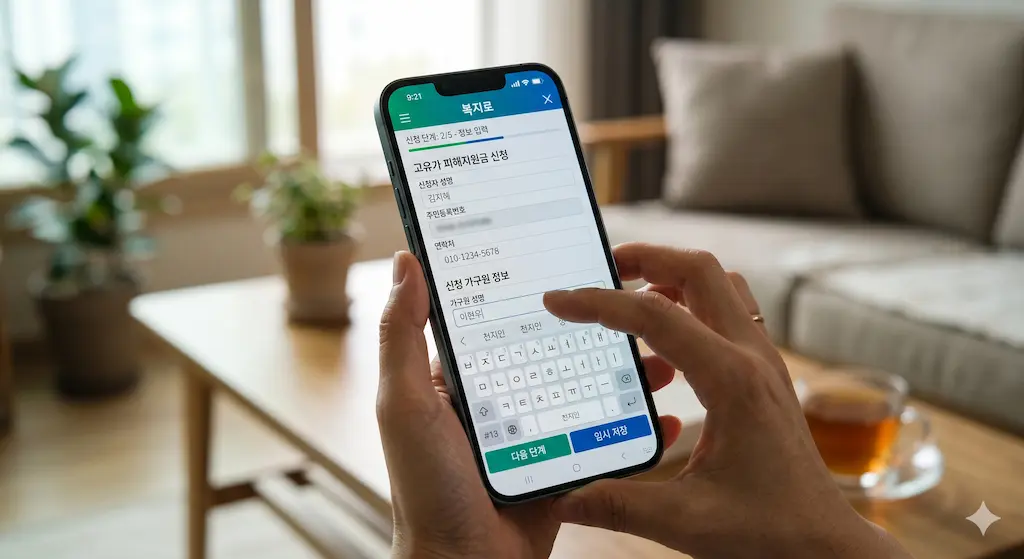 고유가 피해지원금 온라인 신청 단계 가이드