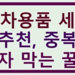 세차용품 세트 추천, 중복 투자 막는 꿀팁 세차용품 세트 추천, 중복 투자 막는 꿀팁