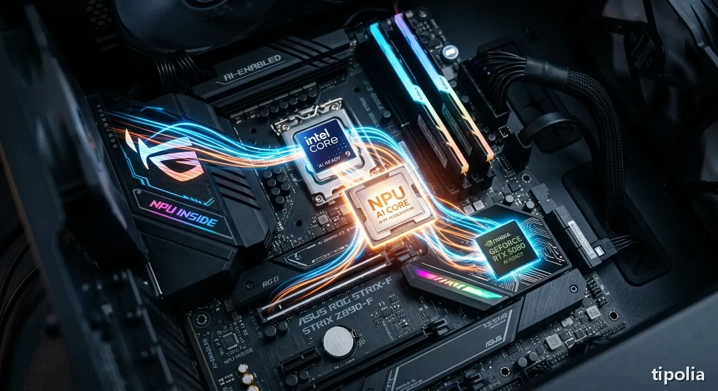 AI PC의 핵심, NPU 칩셋의 개념도